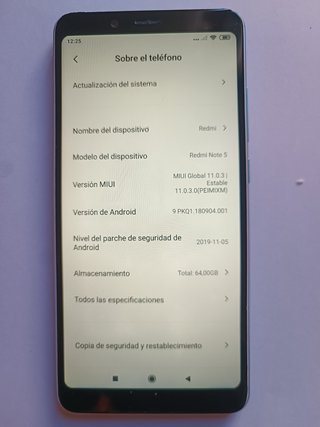 XIAOMI REDMI NOTE 5 ( 4 gb ram , 64gb alm. )