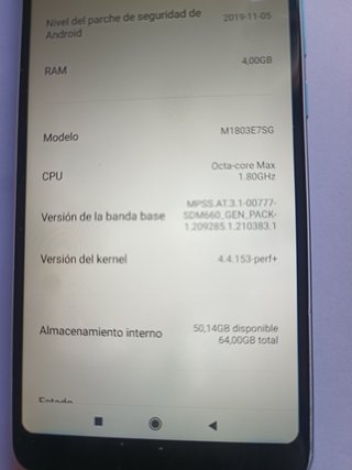 XIAOMI REDMI NOTE 5 ( 4 gb ram , 64gb alm. )