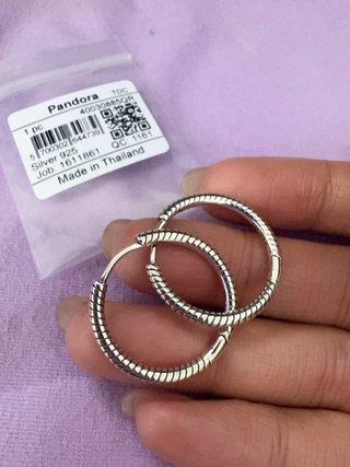 Orecchini Pandora Cerchio Argento 925