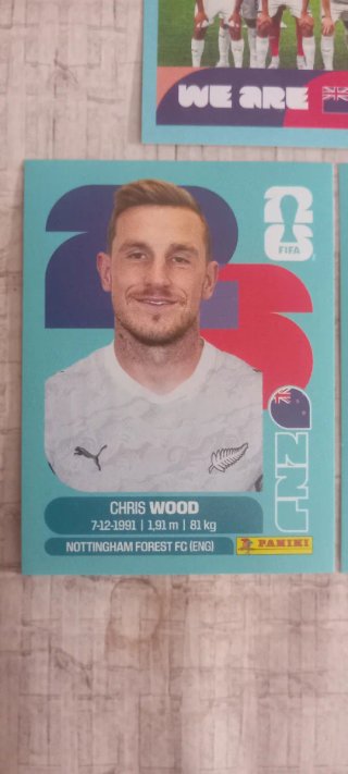 3 Cromos Nova Zelândia Mundial 2026