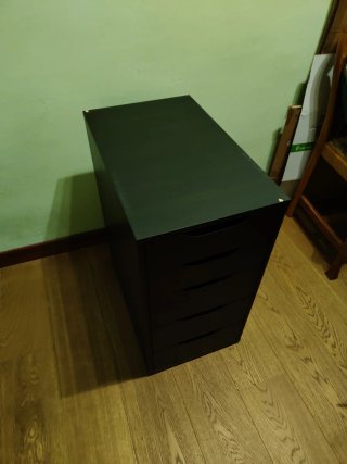 Cajoneras IKEA 5 cajones wengé