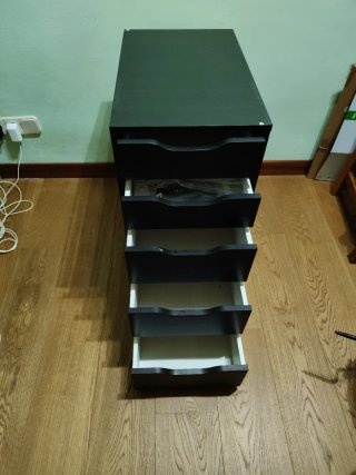 Cajoneras IKEA 5 cajones wengé