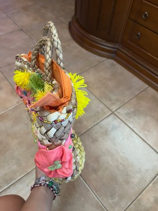 Bolso de playa decorado