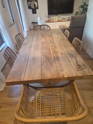 Mesa comedor madera maciza 190cm