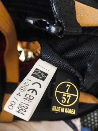 Casco de equitación negro - 57