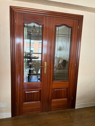 Puertas Dobles Madera Maciza