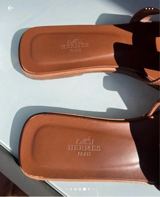 Sandalias Hermes Oran Marrones