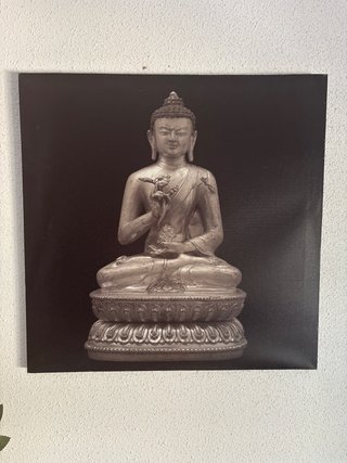 Cuadro Buda Zen Plata