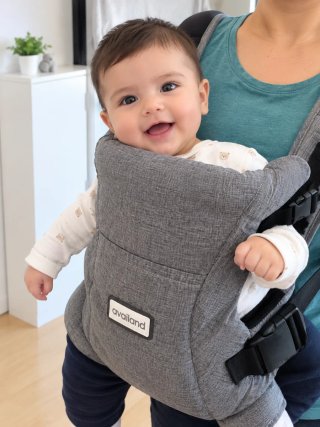 Mochila Portabebés Ergonómica Availand Gris