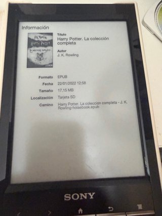 Lector de libros Sony PRS-T1