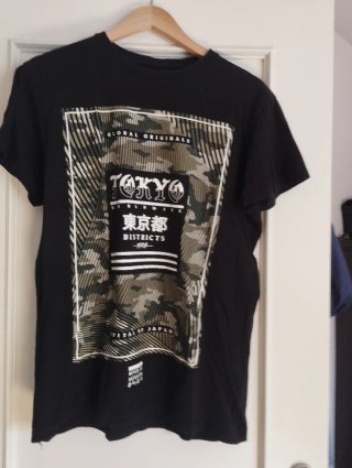 Camiseta Negra Tokyo Districts