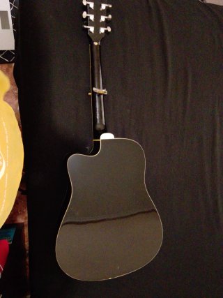Guitarra Acústica Negra