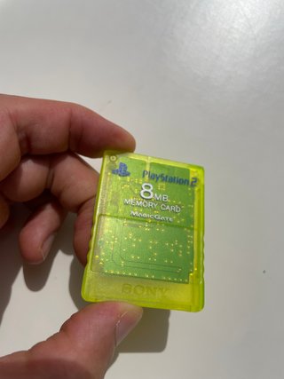 Sony Playstation 2 Ps2 Memory Card Originale Giall