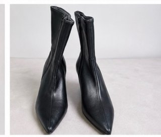 Botines negros tacón fino