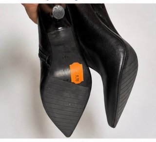 Botines negros tacón fino