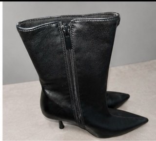 Botines negros tacón fino