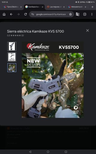 Sierra eléctrica Kamikace KVS5700 a batería