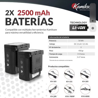 Sierra eléctrica Kamikace KVS5700 a batería