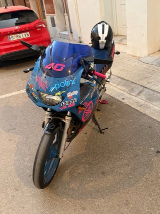 Yamaha TZR 49cc Azul y Rosa