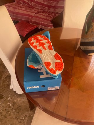 Hoka Challenger 8 Zapatillas Running Azul Naranja