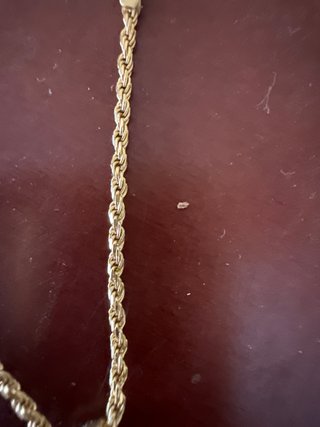 Cadena y cruz oro 18k