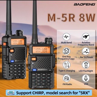 Walkie Radioaficionado Baofeng M 5R con air band