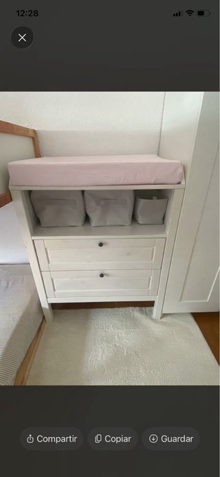 Cómoda infantil IKEA con cambiador