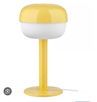 Lámpara de mesa amarilla Ikea