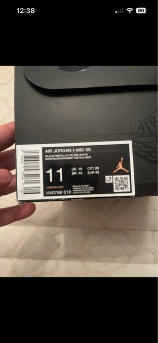 Air Jordan 1 Mid SE Talla 45 Nuevas