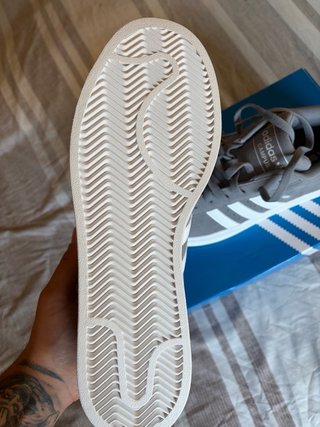 Adidas Campus Gris y Blanco