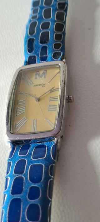 Orologio Madison cinturino blu thank