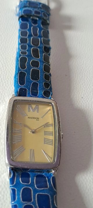 Orologio Madison cinturino blu thank