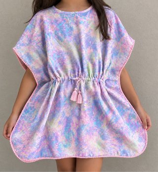 Vestido playero tie-dye talla 11-12 años