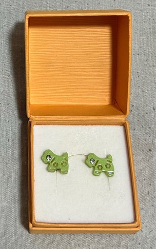 Pendientes Perro Verdes