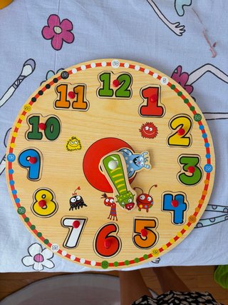 Puzzle Reloj Madera Montessori