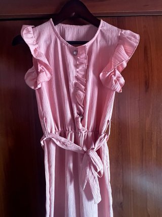 Vestido rosa adolescente