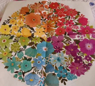 Puzzle Redondo Flores 500 Piezas