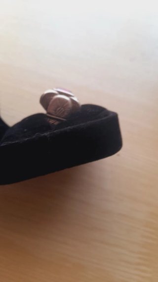 Anillo plata con Piedra Roja Rectangular