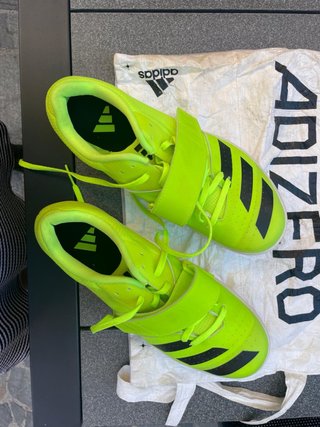 Zapatillas Atletismo Adidas Jumpstar Neón