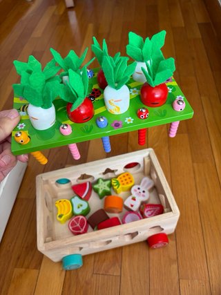 Juguete Huerto Montessori Madera