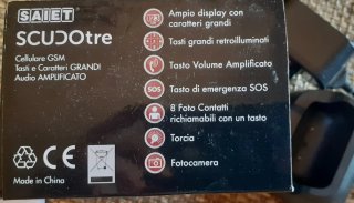Telefono cellulare SAIET GSM nero