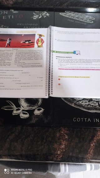 Cuaderno de lengua castellana de 2 de eso
