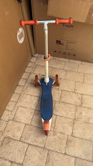Patinete 3 Ruedas Naranja y Azul