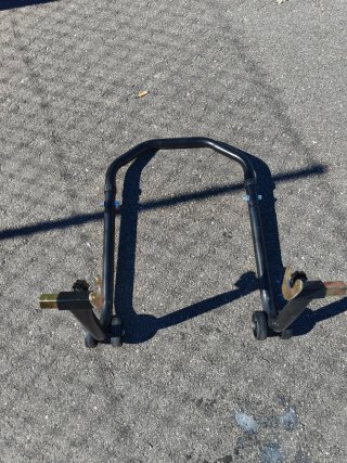 Caballete moto trasero