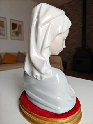 Busto Lladró Madonna Porcelana 1970