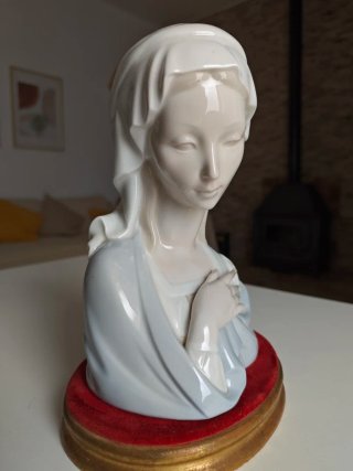 Busto Lladró Madonna Porcelana 1970