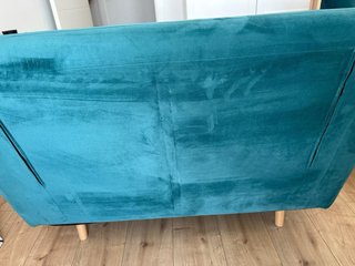 Sillón cama NIO Maisons du Monde azul petróleo