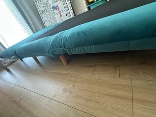 Sillón cama NIO Maisons du Monde azul petróleo