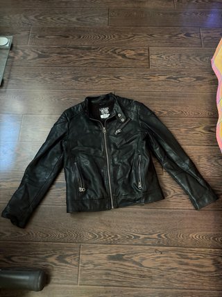 Cazadora de cuero niño talla 12