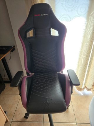 Silla Gaming Mars Gaming Negra y Morada